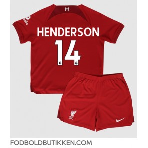 Liverpool Jordan Henderson #14 Hjemmebanetrøje Børn 2022-23 Kortærmet (+ Korte bukser)